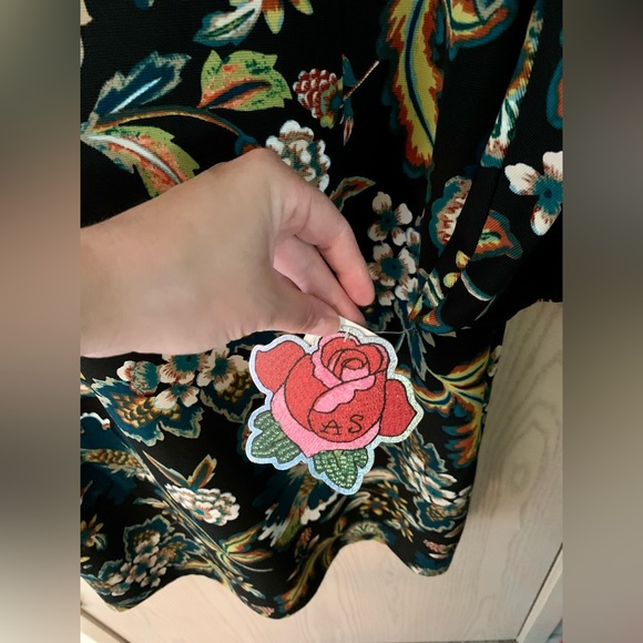 🆕NWT Anna Sui Loves I.N.C. Petite Floral Print Sheath Dress Size Large - Picture 15 of 15